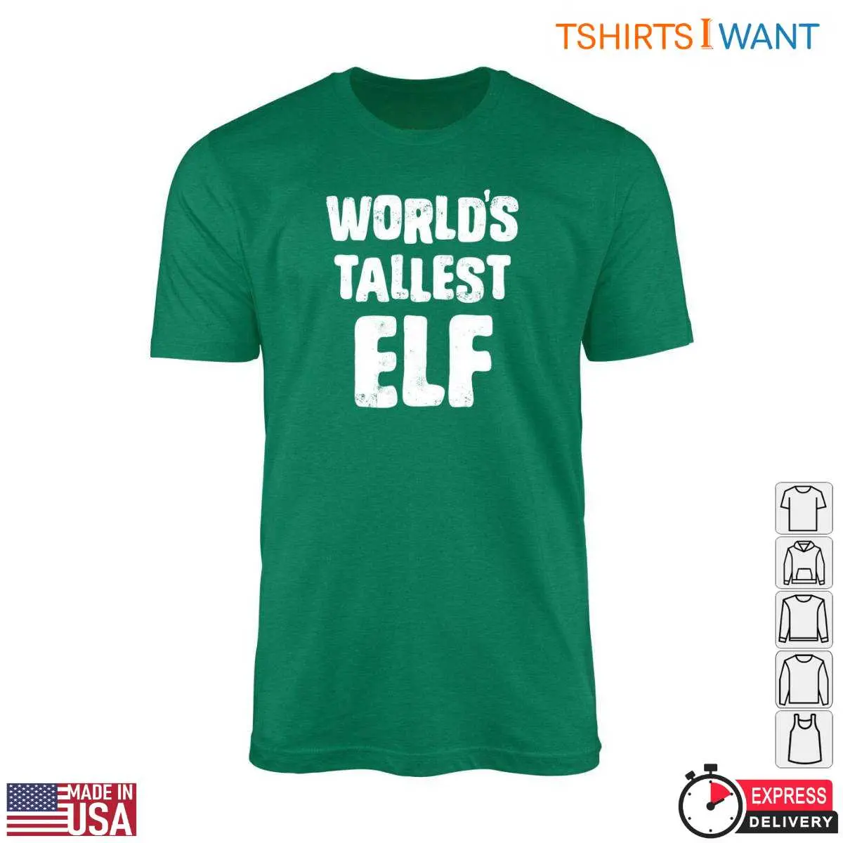Christmas Elf T Shirt Worlds Tallest Elf Funny Design 1 1.jpg