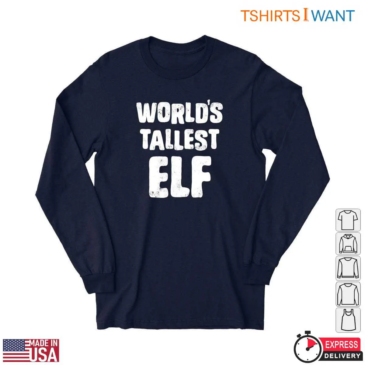 Christmas Elf T Shirt Worlds Tallest Elf Funny Design 4 1.jpg