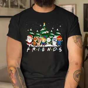 Christmas Family Pajamas Shirt - Santa, Rudolph, Snowman Friends Design 8 Christmas Family Pajamas Santa Friends 4 1.jpg