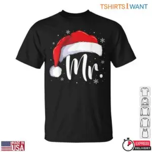 Christmas Hat Santa Couples Matching T Shirt 1 1.jpg