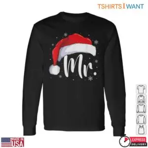 Christmas Hat Santa T-Shirt - Mr And Mrs Claus Couples Matching Christmas 7 Christmas Hat Santa Couples Matching T Shirt 2 1.jpg