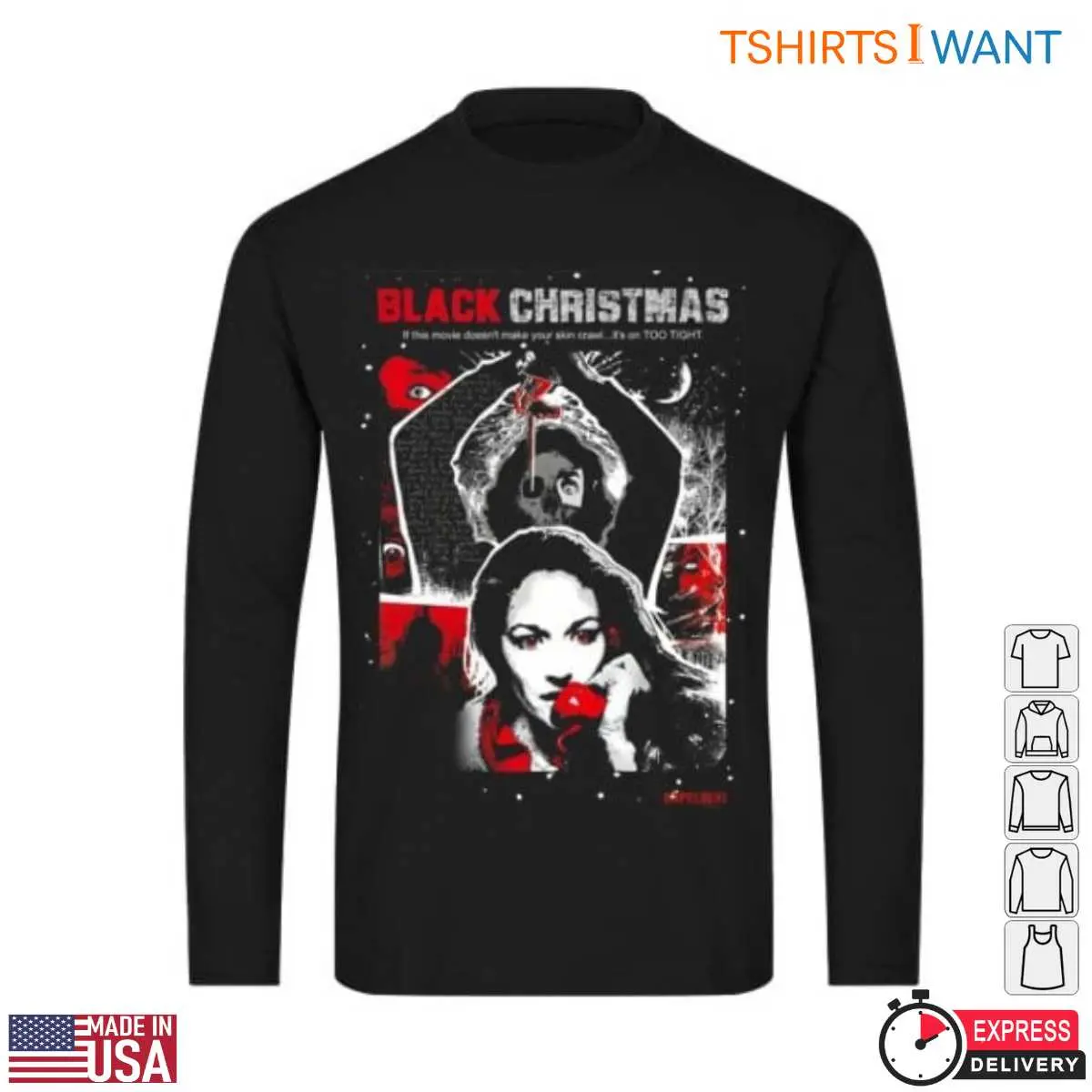 Christmas Horror T Shirt Black Christmas Classic Art 4 1.jpg