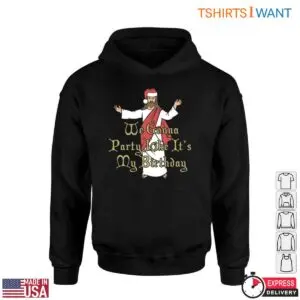 Christmas Jesus T-Shirt - 'We Gonna Party Like It’S My Birthday' Humor Tee 7 Christmas Jesus T Shirt Party Like Its My Birthday Humor 3 1.jpg