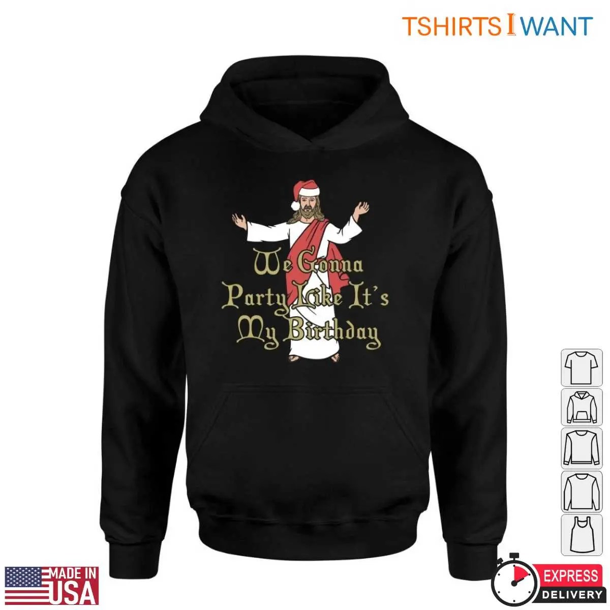 Christmas Jesus T Shirt Party Like Its My Birthday Humor 3 1.jpg