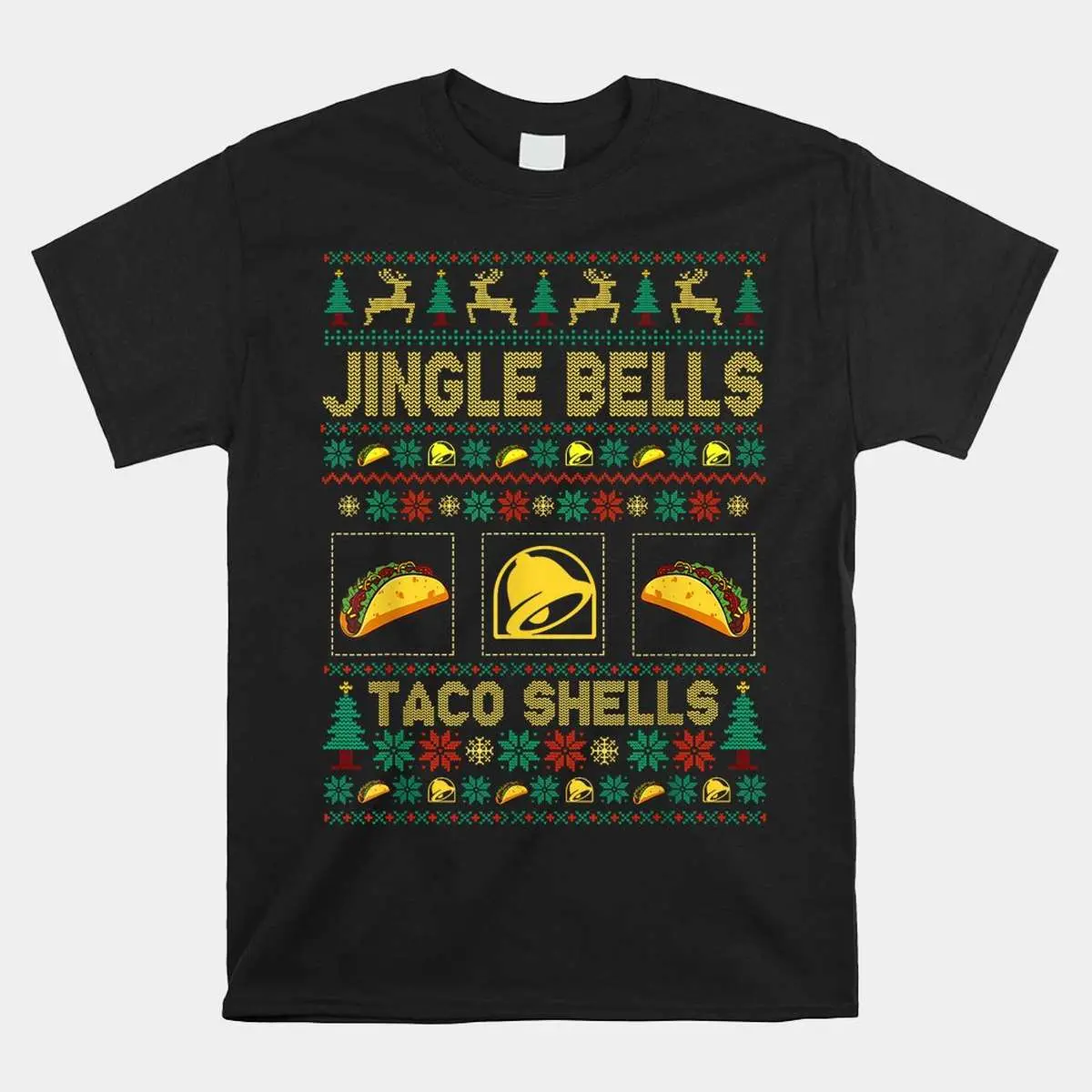 Christmas Jingle Bells Taco Shells Shirt - Funny Food Pun Holiday Tee 1 Christmas Jingle Bells Taco Shells Shirt 1 1.jpg