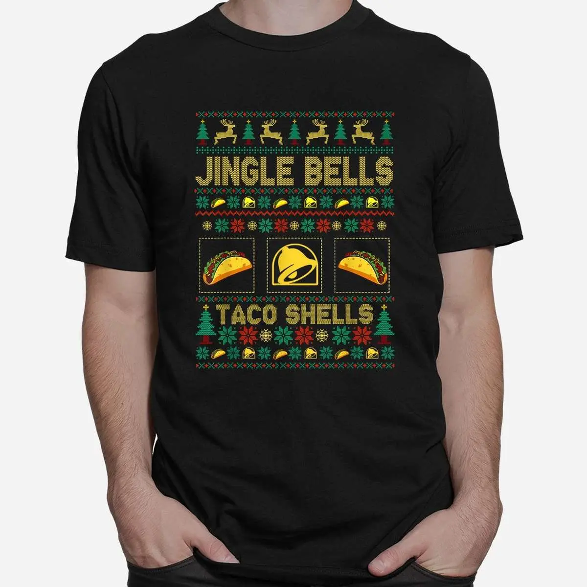 Christmas Jingle Bells Taco Shells Shirt - Funny Food Pun Holiday Tee 2 Christmas Jingle Bells Taco Shells Shirt 2 1.jpg