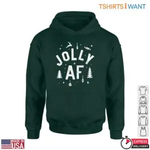 Christmas Motifs T-Shirt - 'Jolly AF' with Holiday Decorations 9 Christmas Motifs T Shirt Jolly AF Holiday Decorations 5 1.jpg