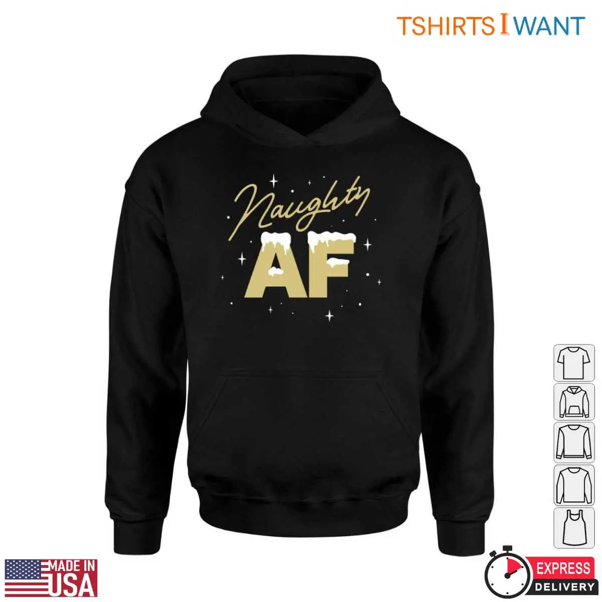 Christmas Naughty Shirts E28093 Naughty AF Festive Humor Tee 4.jpg