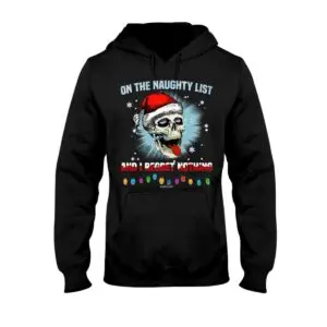 On the Naughty List and I Regret Nothing - Christmas Skull Shirt 10 Christmas Skull Shirt On the Naughty List and I Regret Nothing Funny Skull Design 3 1.jpg