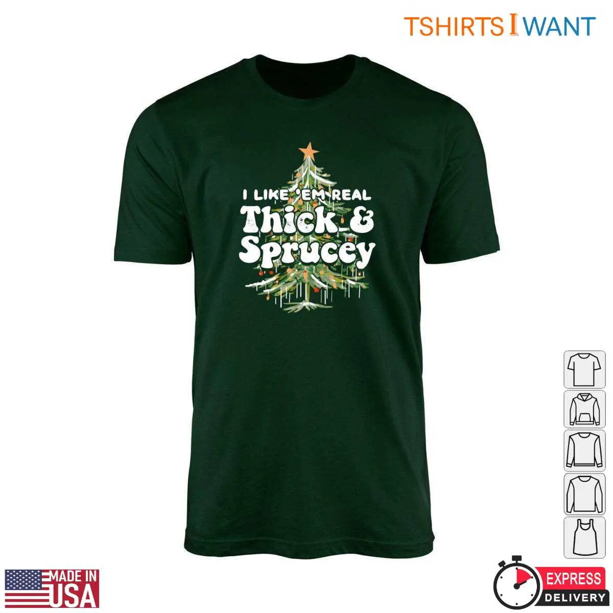 Christmas Tree Tshirt E28093 Thick Sprucey Holiday Graphic Tee 1.jpg