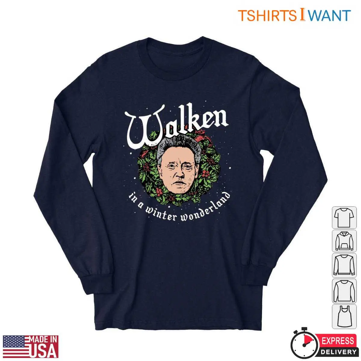 Christopher Walker Actor T Shirt E28093 Walken in Winter Wonderland 2.jpg