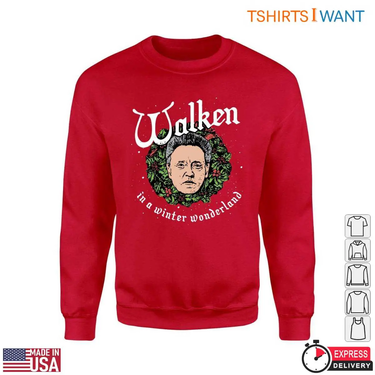 Christopher Walker Actor T Shirt E28093 Walken in Winter Wonderland 3.jpg