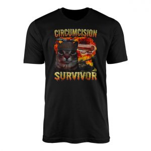 Circumcision Survivor Cursed Cat Funny Oddly Specific Meme T Shirt 1 1.jpg