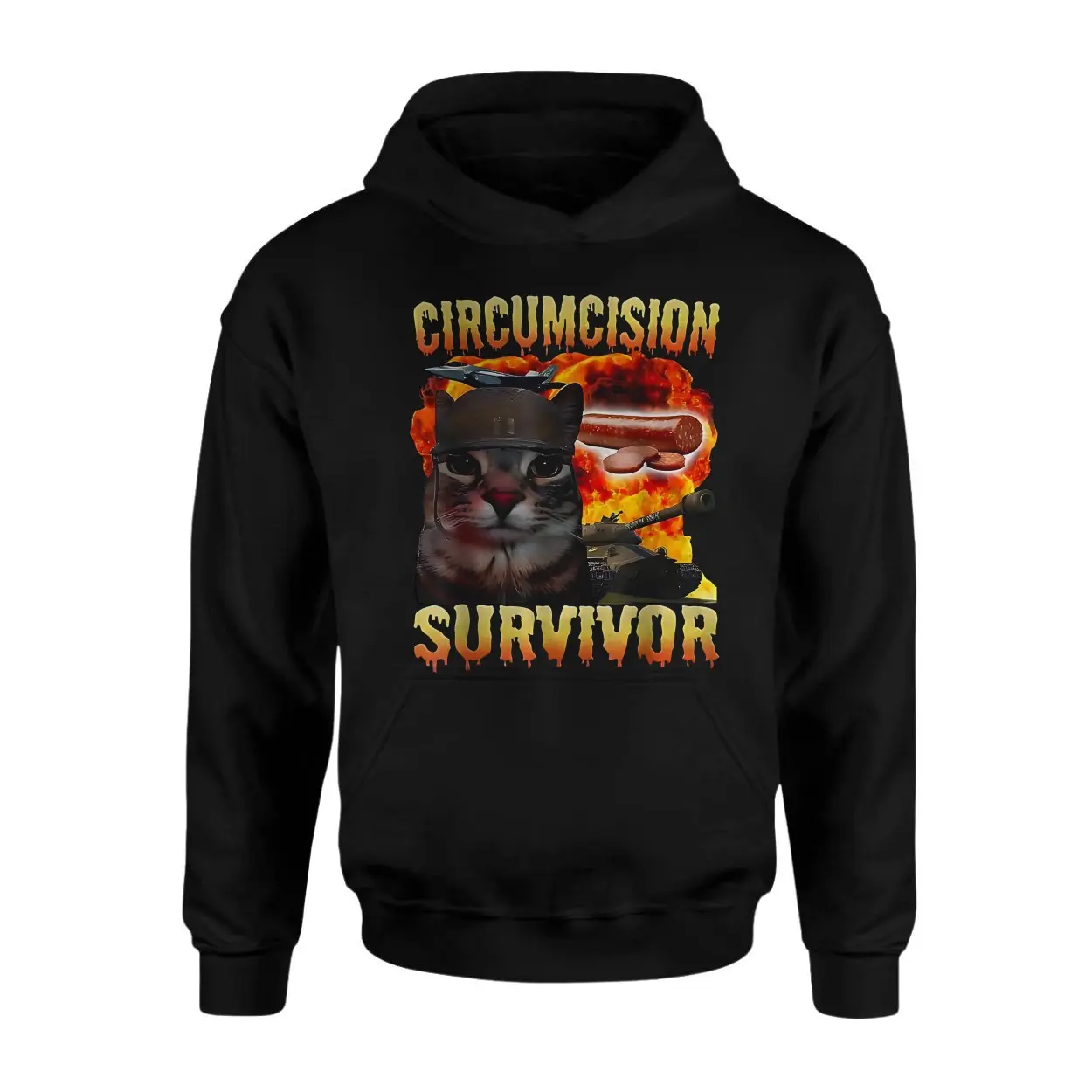 Circumcision Survivor Cursed Cat Funny Oddly Specific Meme T Shirt 2 1.jpg