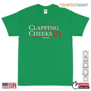 Clapping Cheeks '24 T-Shirt – Funny Retro Style Presidential Parody Tee 6 Clapping Cheeks '24 T Shirt – Funny Retro Style Presidential Parody Tee 2