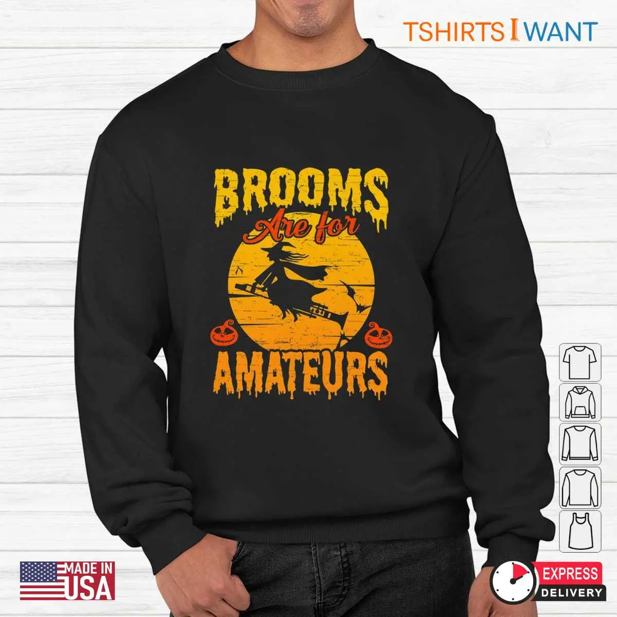 Clarinet Halloween Costume: Brooms Are For Amateurs Witch Clarinet Halloween Shirt 3 Clarinet Halloween Costume Witchy Musician Tee 3 1.jpg
