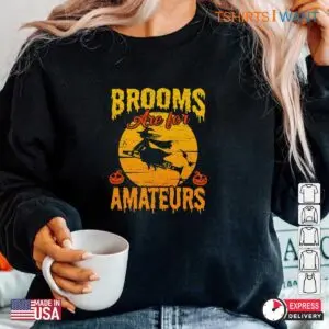 Clarinet Halloween Costume: Brooms Are For Amateurs Witch Clarinet Halloween Shirt 11 Clarinet Halloween Costume Witchy Musician Tee 6 1.jpg