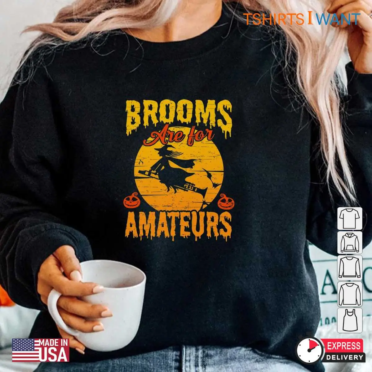 Clarinet Halloween Costume: Brooms Are For Amateurs Witch Clarinet Halloween Shirt 6 Clarinet Halloween Costume Witchy Musician Tee 6 1.jpg