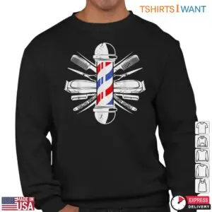 Classic Barber Pole Tools Barber Shop T-Shirt 6 Classic Barber Pole Tools Barber Shop T Shirt 3 1.jpg