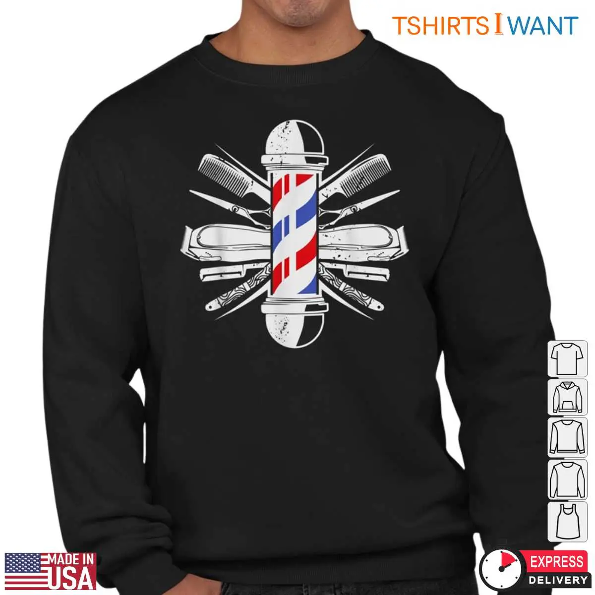 Classic Barber Pole Tools Barber Shop T Shirt 3 1.jpg
