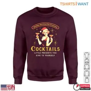 Cocktails T-Shirt - Holiday Survival for Everyone 7 Cocktails T Shirt Holiday Survival for Everyone 3 1.jpg