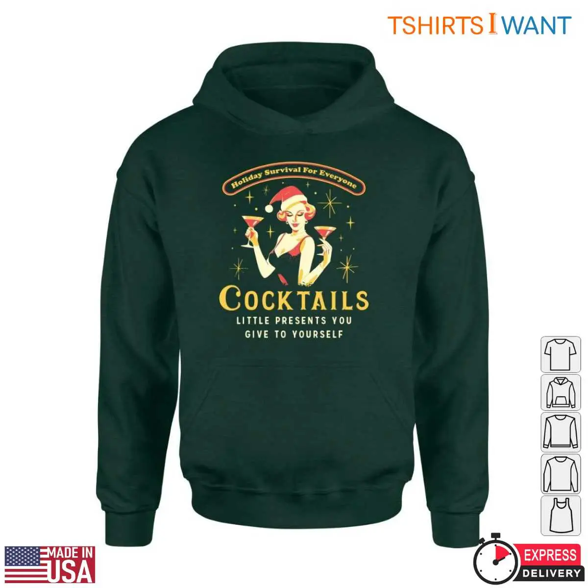 Cocktails T-Shirt - Holiday Survival for Everyone 4 Cocktails T Shirt Holiday Survival for Everyone 4 1.jpg