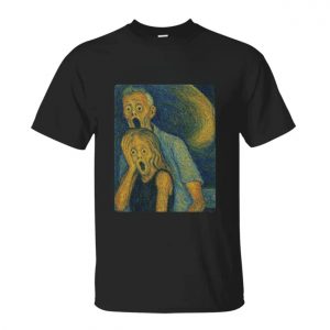 Coldplay Concert Meme Tee – Van Gogh Style Scream Parody Featuring Astronomer Execs 1