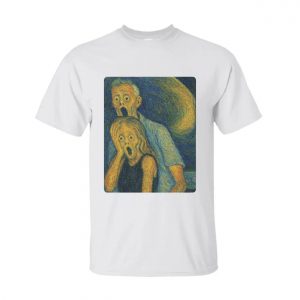 Coldplay Concert Meme Tee – Van Gogh Style Scream Parody Featuring Astronomer Execs 2
