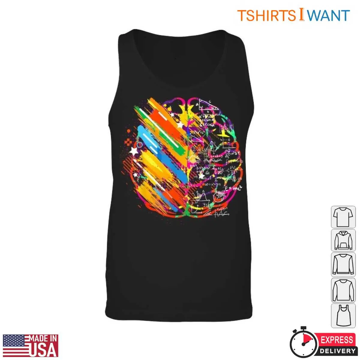 Colorful Brain Design with Math Equations Creative Teacher T Shirt 3 1.jpg