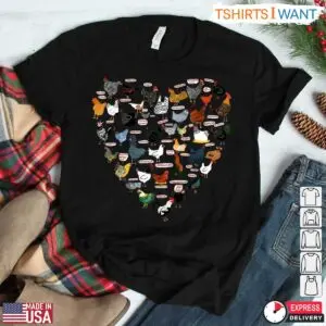 Colorful Chicken Breeds Heart T-Shirt - Enthusiast Farming Tee 7 Colorful Chicken Breeds Heart T Shirt Enthusiast Farming Tee 3 1.jpg
