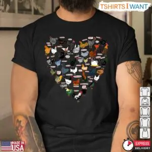 Colorful Chicken Breeds Heart T-Shirt - Enthusiast Farming Tee 8 Colorful Chicken Breeds Heart T Shirt Enthusiast Farming Tee 4 1.jpg