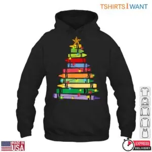 Colorful Crayon Christmas Tree T-Shirt - Teacher Christmas Apparel 9 Colorful Crayon Christmas Tree T Shirt Teacher Christmas Apparel 4 1.jpg
