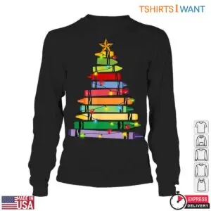 Colorful Crayon Christmas Tree T-Shirt - Teacher Christmas Apparel 10 Colorful Crayon Christmas Tree T Shirt Teacher Christmas Apparel 5 1.jpg