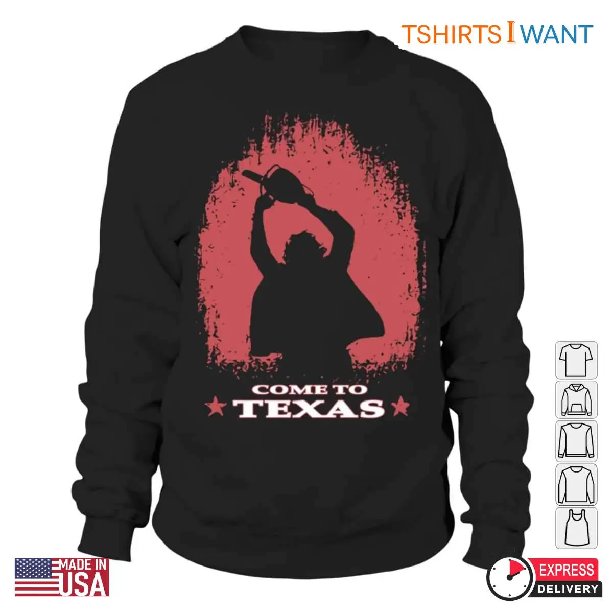 Come to Texas T-Shirt - Leatherface Texas Chainsaw Massacre Horror Fan Tee 2 Come to Texas T Shirt Leatherface Texas Chainsaw Massacre Horror Fan Tee 2 1.jpg