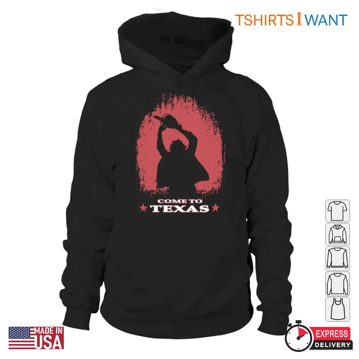 Come to Texas T-Shirt - Leatherface Texas Chainsaw Massacre Horror Fan Tee 11 Come to Texas T-Shirt Detail