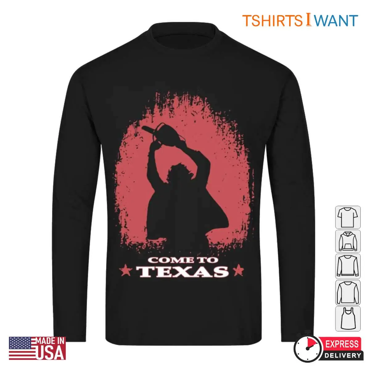 Come to Texas T-Shirt - Leatherface Texas Chainsaw Massacre Horror Fan Tee 4 Come to Texas T Shirt Leatherface Texas Chainsaw Massacre Horror Fan Tee 4 1.jpg