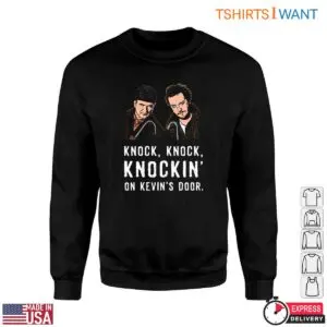 Comedy Duo Movies T-Shirt - Knock, Knock, Knockin' on Kevin's Door Graphic 6 Comedy Duo Movies T Shirt Knockin on Kevins Door Graphic 2 1.jpg