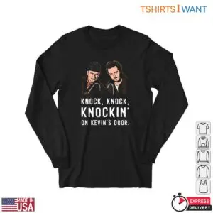 Comedy Duo Movies T-Shirt - Knock, Knock, Knockin' on Kevin's Door Graphic 9 Comedy Duo Movies T Shirt Knockin on Kevins Door Graphic 5 1.jpg