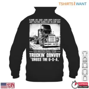 Convoy Truck Trucker T-Shirt - Join Our Convoy Lyrics Roll Across The U.S.A 9 Convoy Truck Trucker T Shirt 4 1.jpg