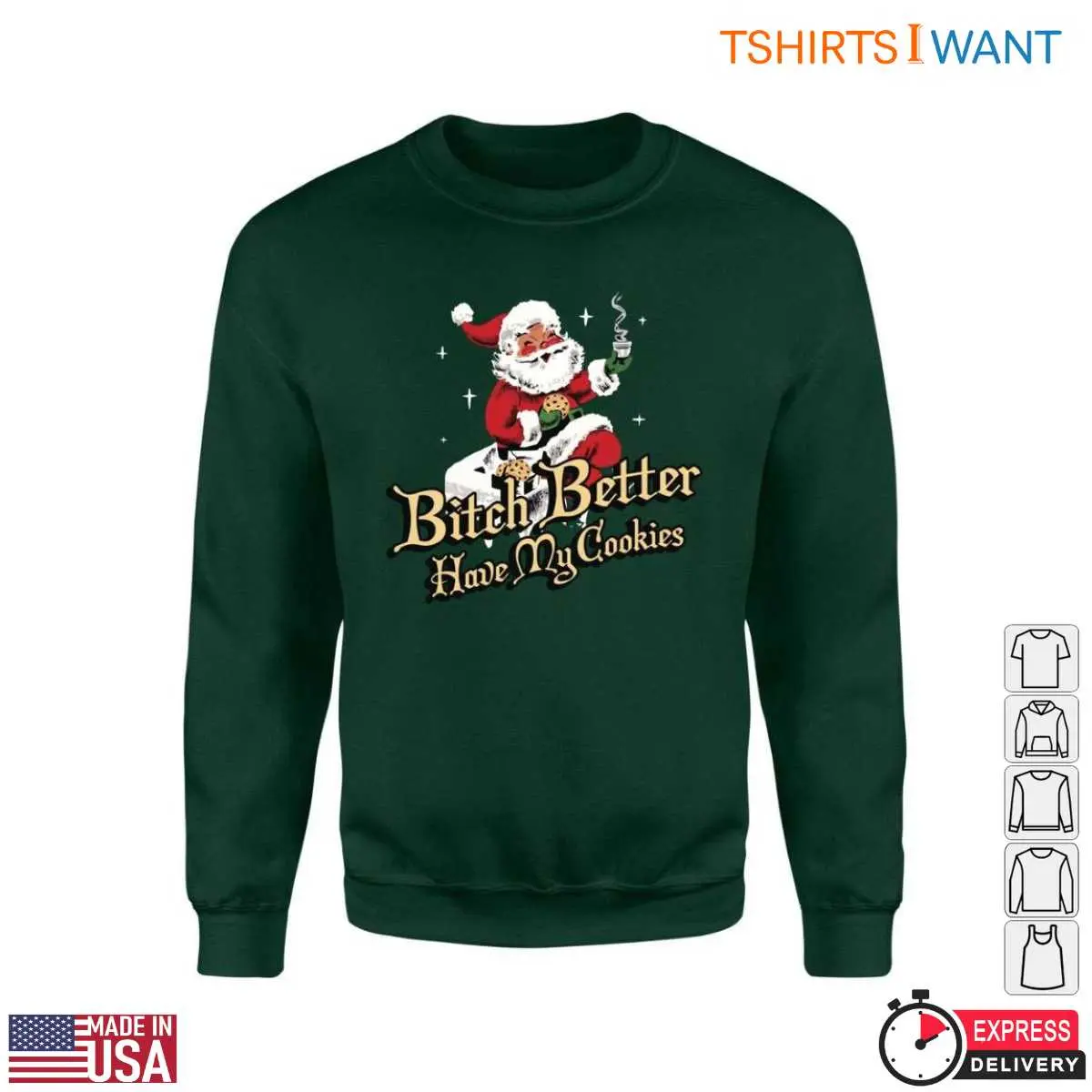 Cookies With Santa T Shirt Better Have My Cookies Funny Tee 3 1.jpg
