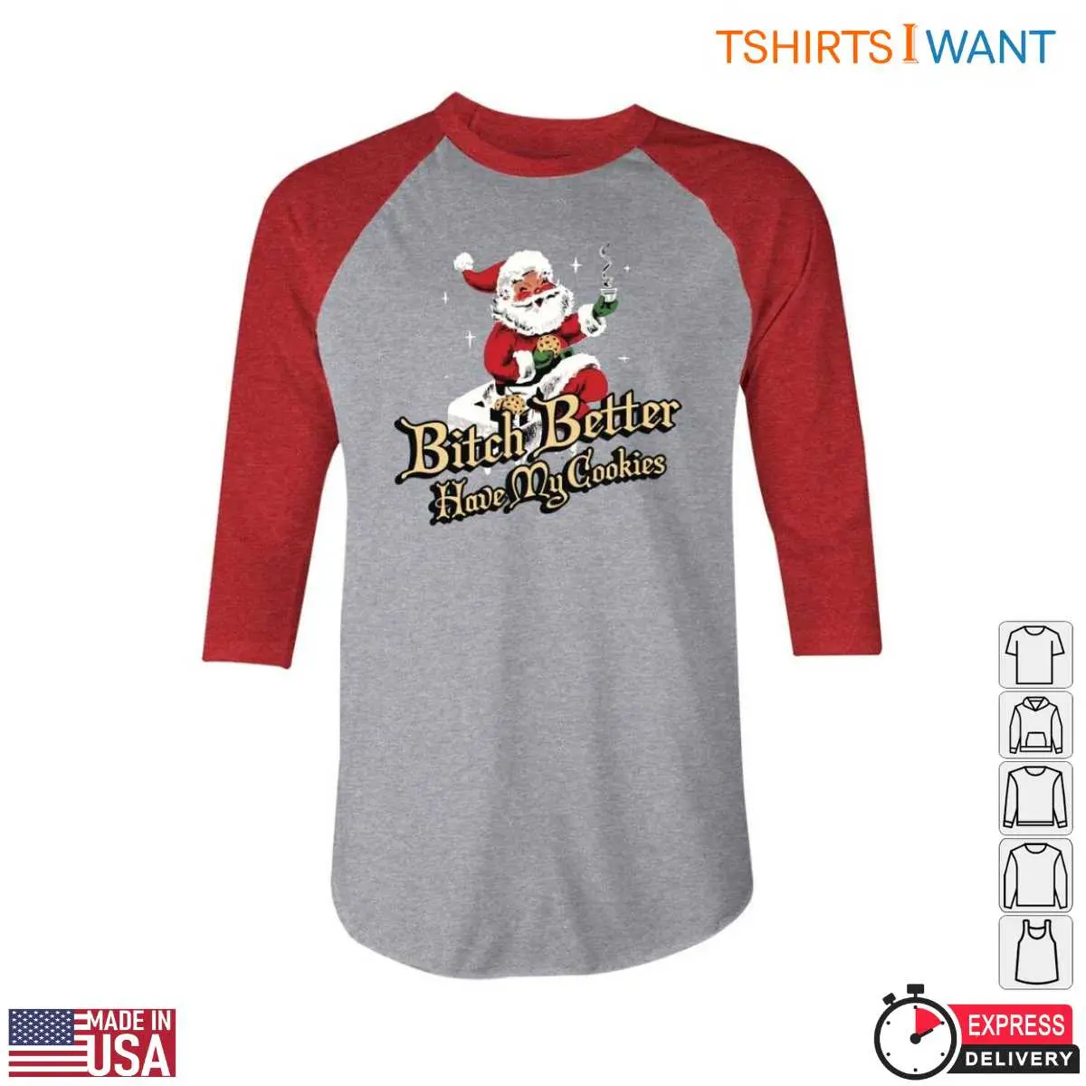 Cookies With Santa T Shirt Better Have My Cookies Funny Tee 4 1.jpg