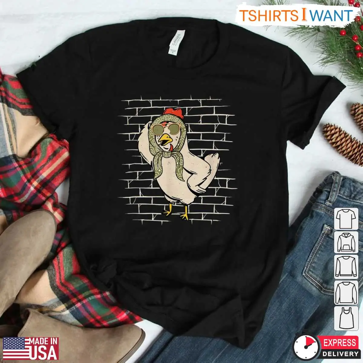 Cool Chicken Bandana Funny Farming Shirt 1 1.jpg