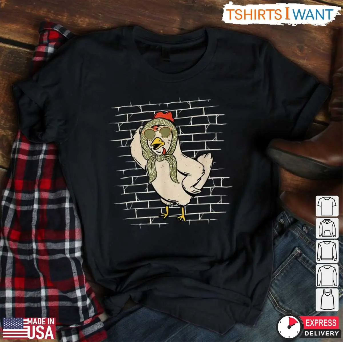 Cool Chicken Bandana Funny Farming Shirt 2 1.jpg