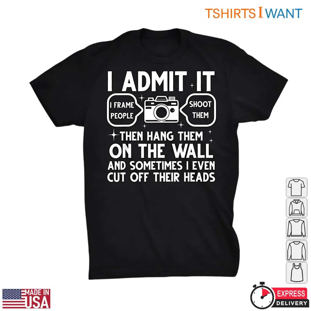 Best Gift For Photographers - Cool Camera Photography Shirt 3 Detail view of Photography Gift Shirt