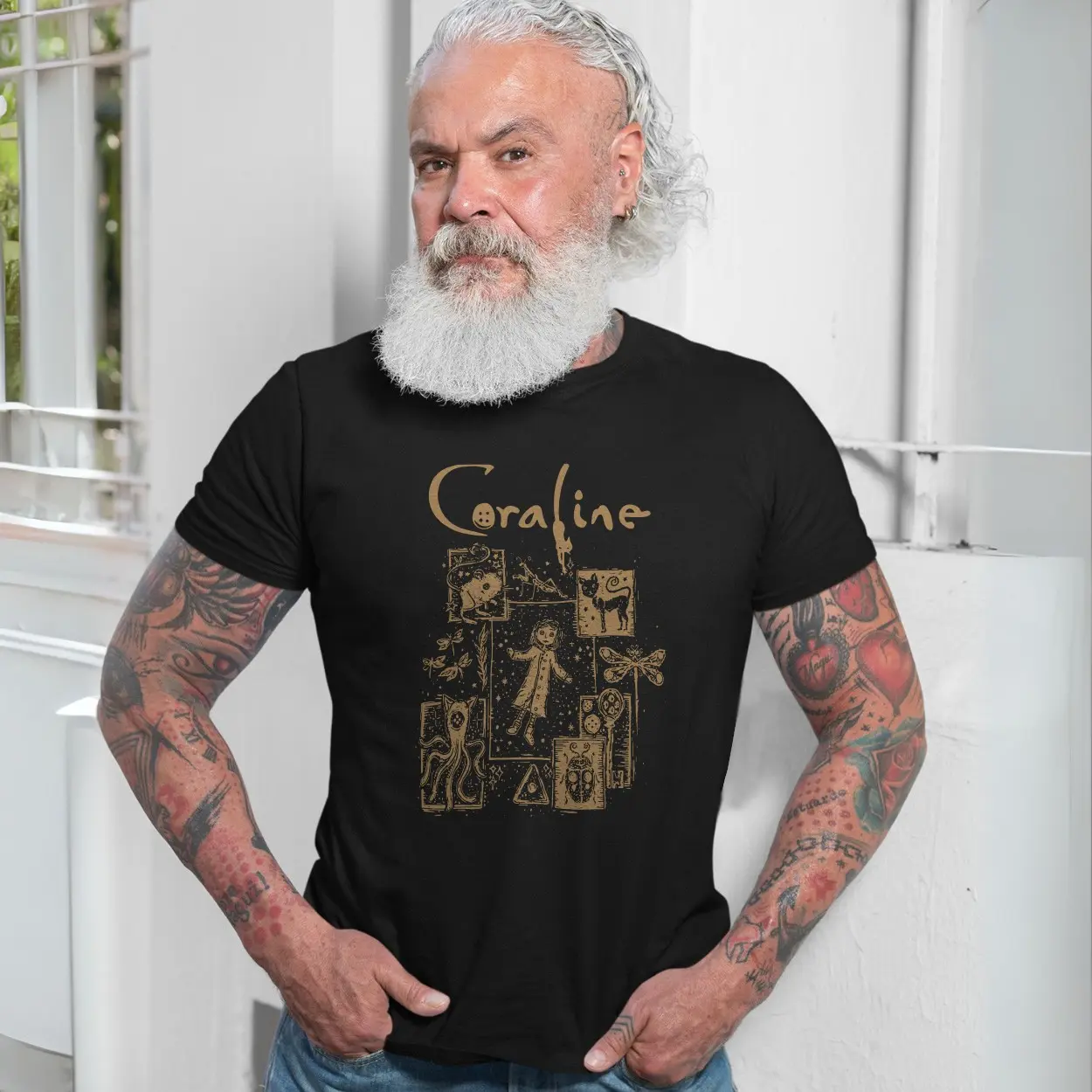 Coraline T shirt E28093 Gothic Horror Fantasy Movie Art Tee 7.jpg