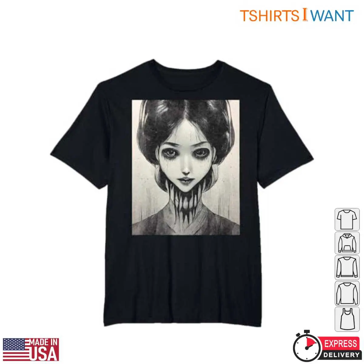Creepy Anime Girl Dark Fantasy T-Shirt 1 Creepy Anime Girl Dark Fantasy T Shirt 1 1.jpg