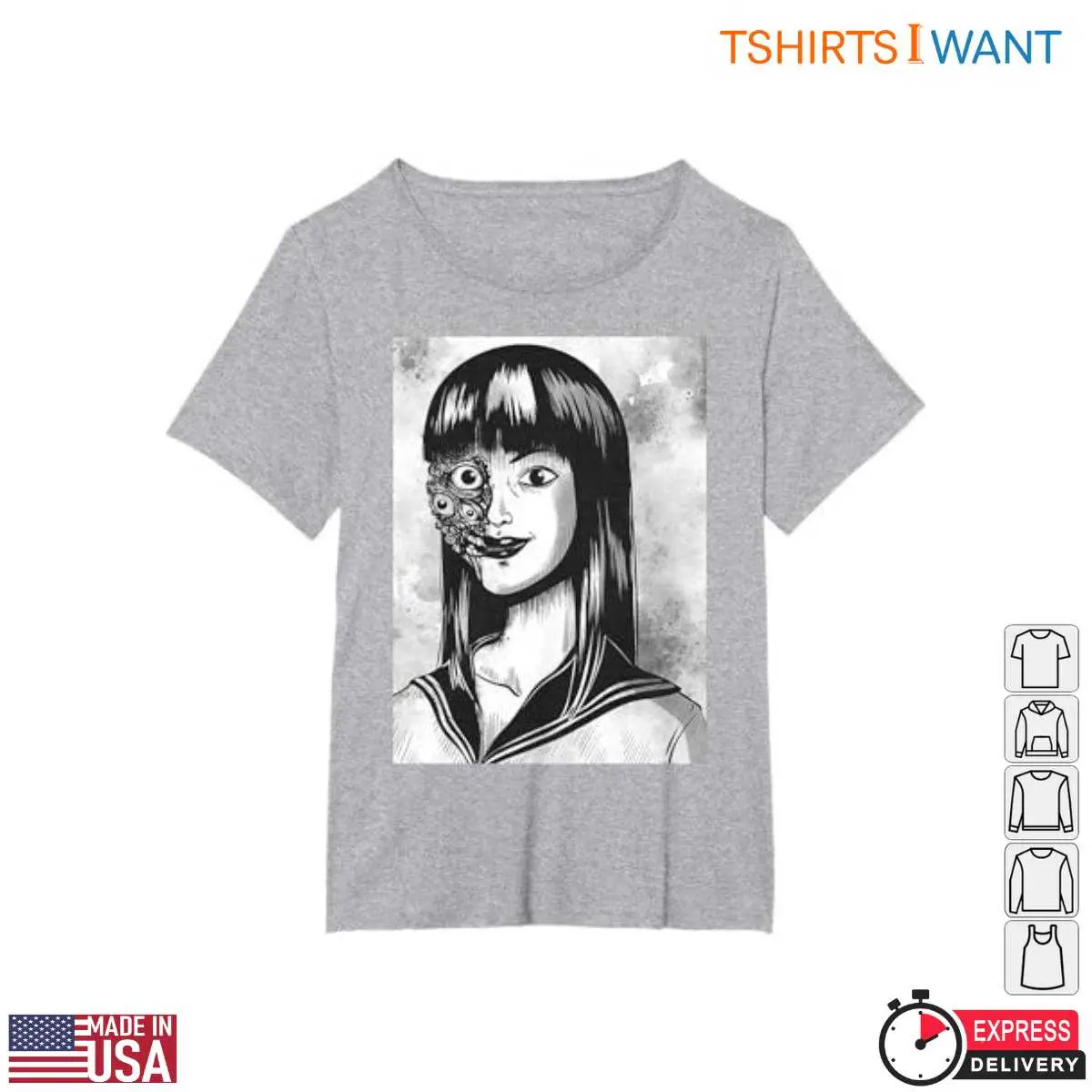 Creepy Girl Costumes Anime Horror T Shirt 5 1.jpg