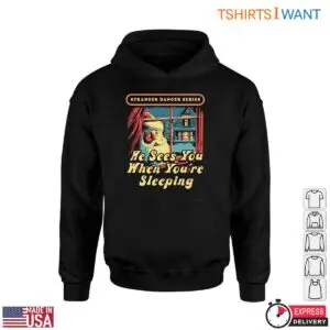 Creepy Santa T-Shirt - 'He Sees You When You're Sleeping' Stranger Danger Series 9 Creepy Santa T Shirt He Sees You When Youre Sleeping 5 1.jpg