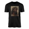 Crowned Jesus T Shirt E28093 Rustic Christian Art with Thorn Crown 1.jpg