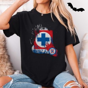 Cruz Azul FC Liga MX Futbol Grunge Style Logo T Shirt 5 1.jpg